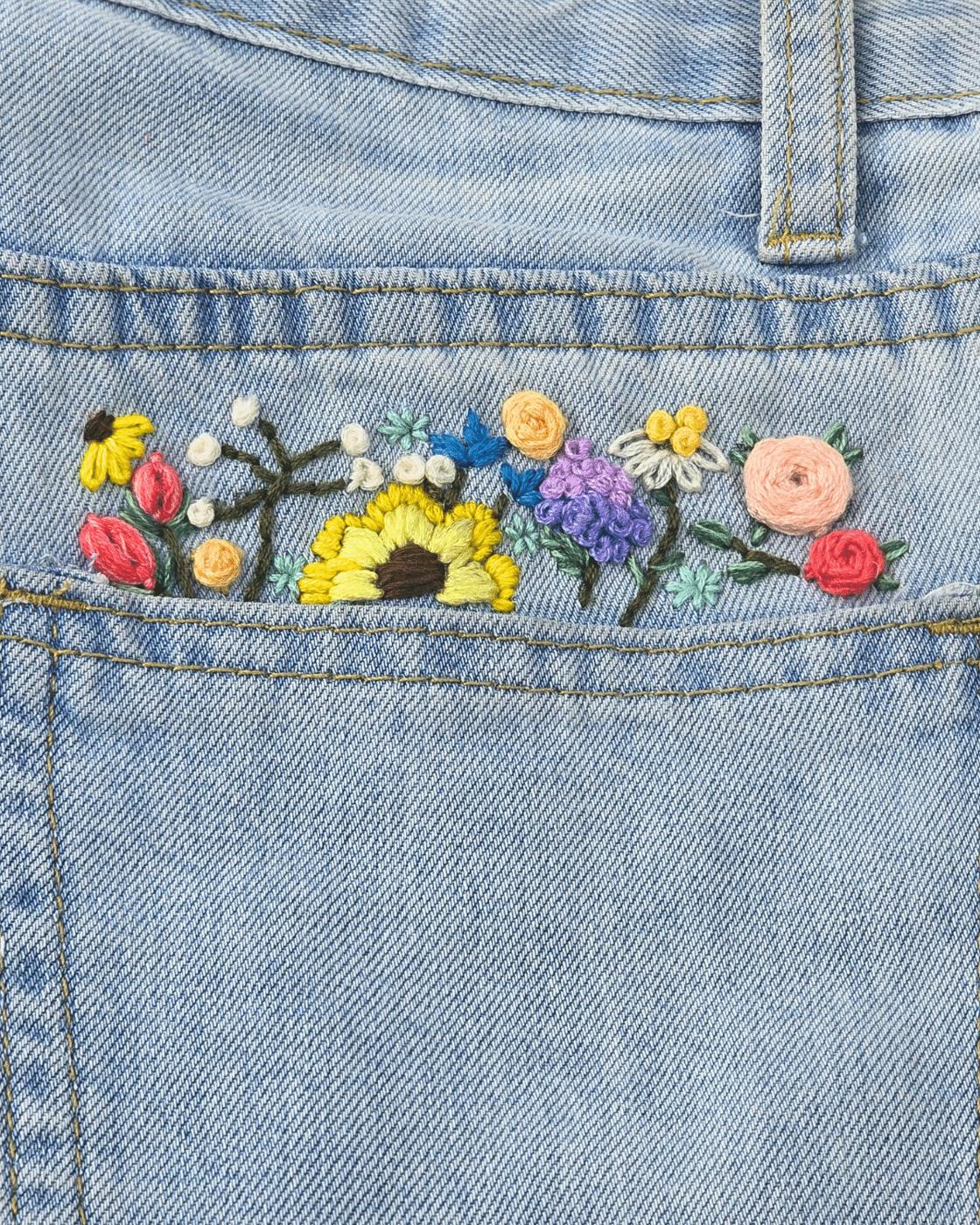 Floral Embroidery For Jean Pockets — why you'll love this