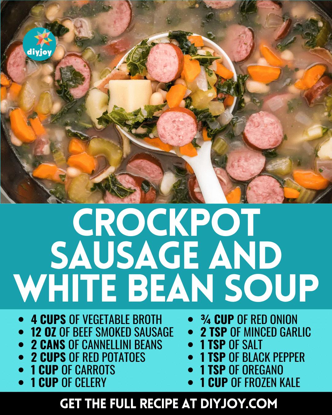 Crockpot Sausage And White Bean Soup Recipe