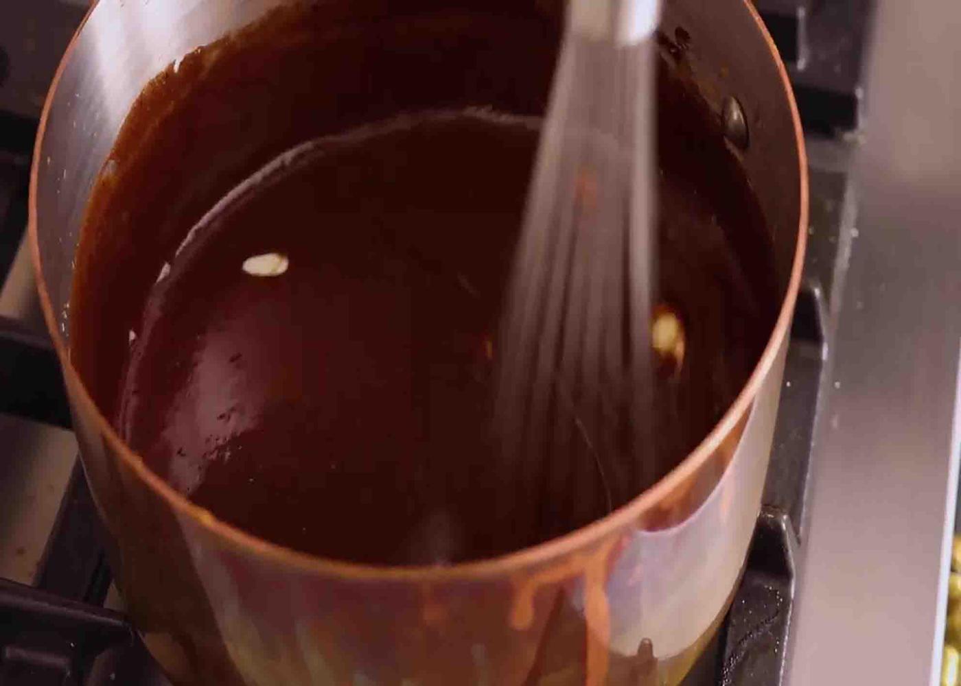 Mixing the cookie mixture