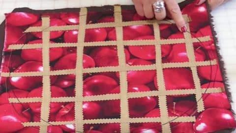DIY Fruit Fabric Placemat, a fun project the whole family can help with and an affordable way to try something new
