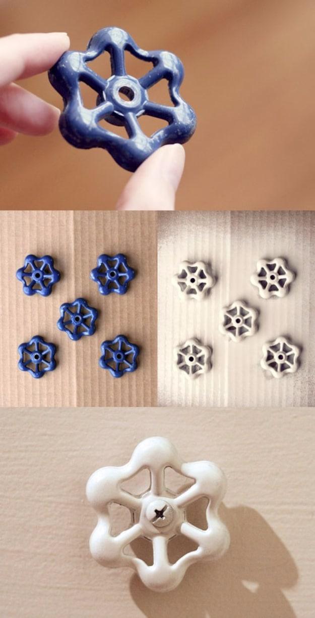 Faucet Knobs As Wall Hooks, quick enough to finish before nap time and a project worth saving for a free weekend