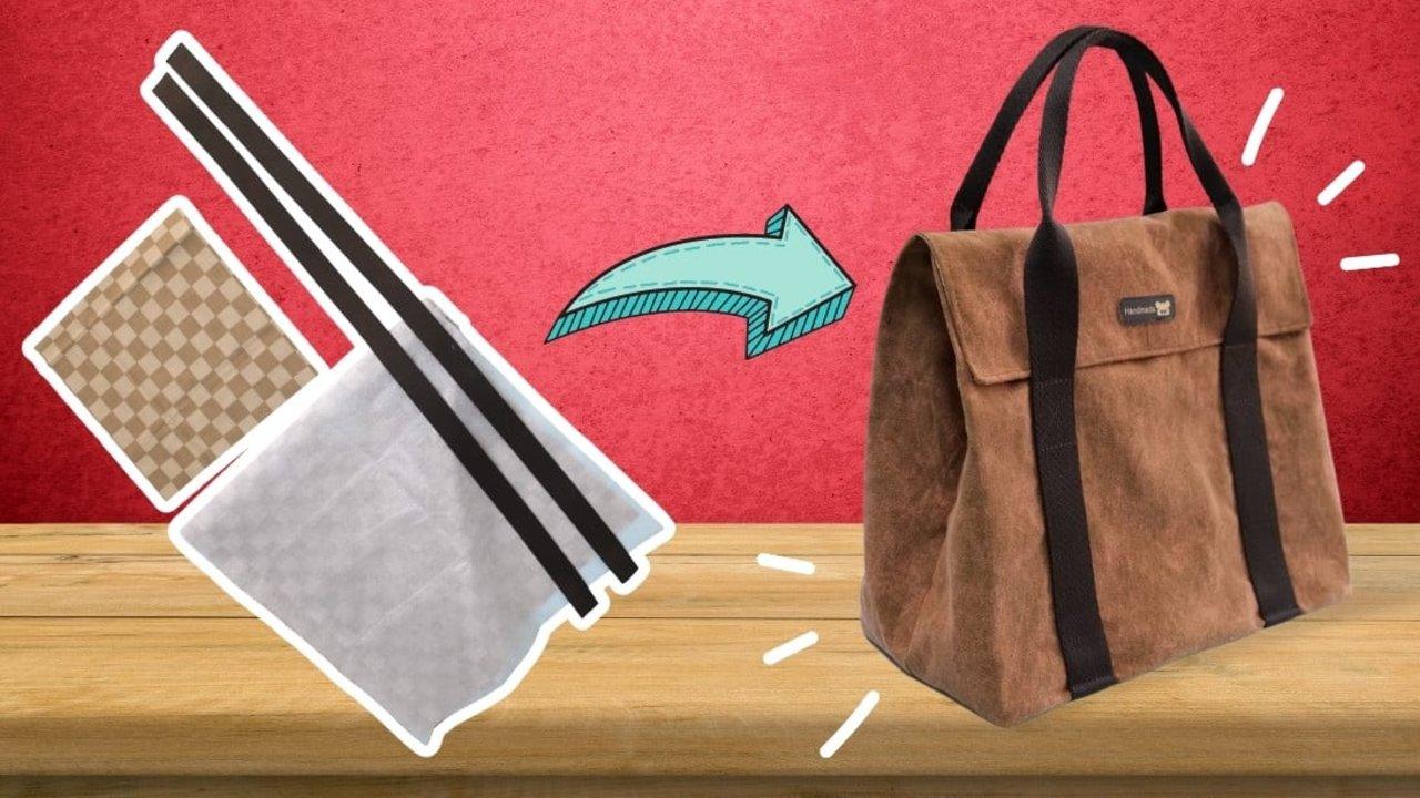 Easy Tote Bag With Cover Tutorial