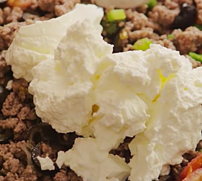 Try this 7 Layer Bean and meat recipe for the New Year's Eve Party