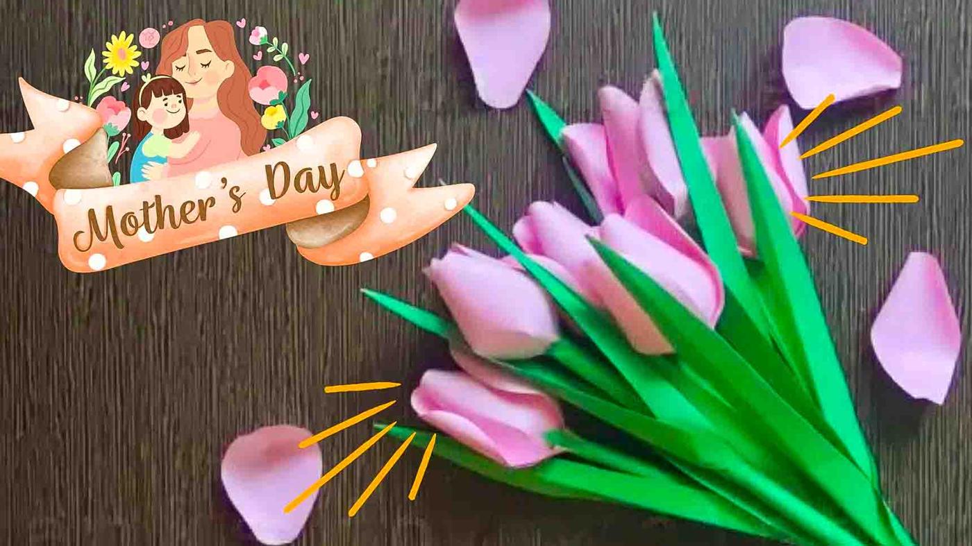 DIY Easy Paper Tulips Tutorial