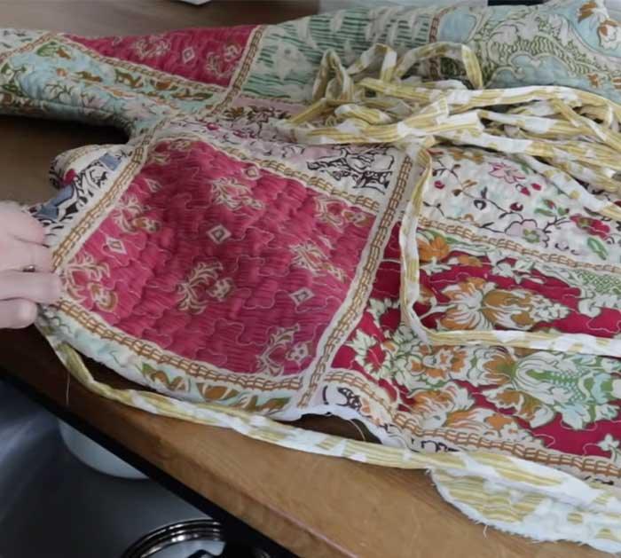 Cut Out Fabric For Your Jacket - DIY Quilt Jacket