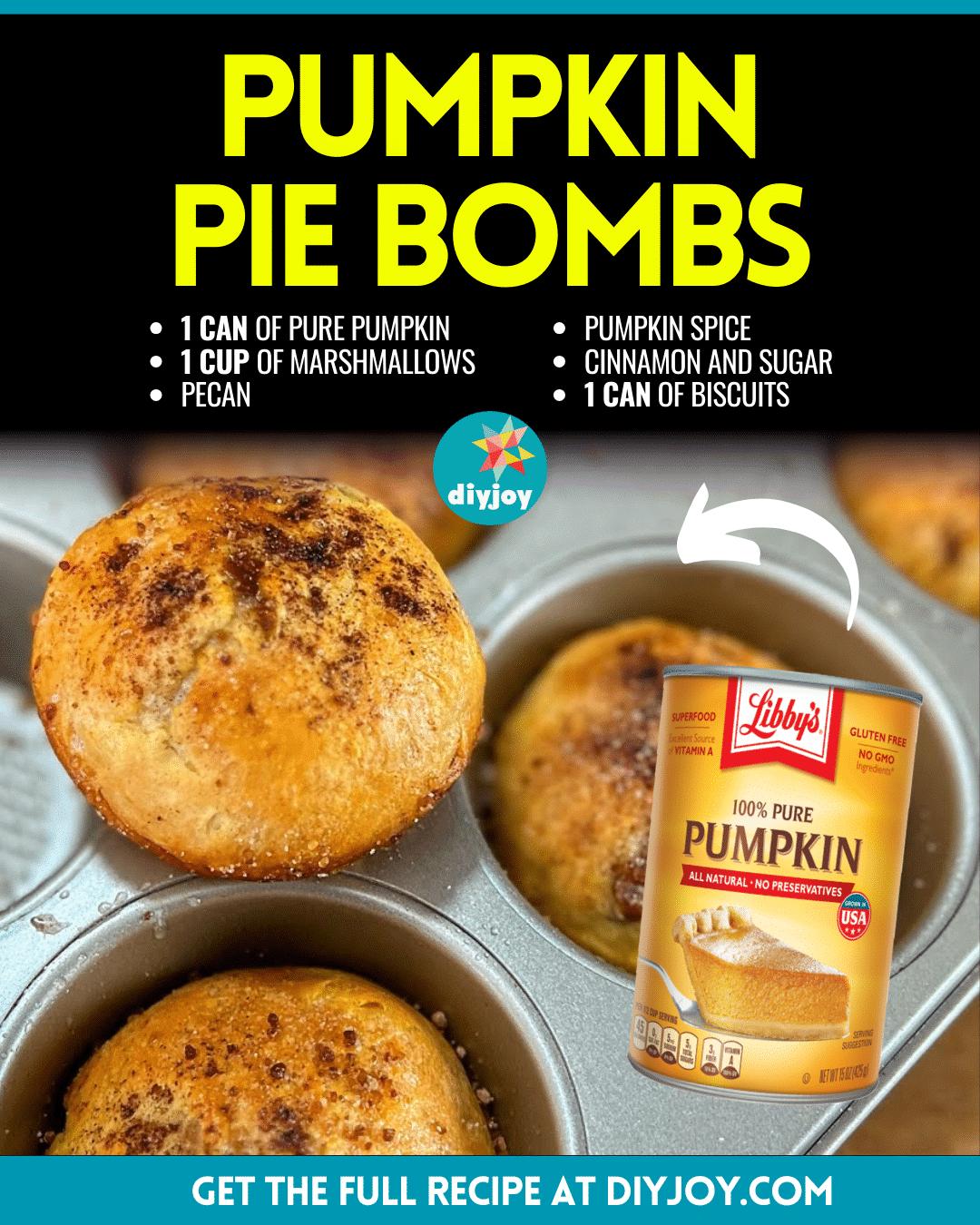 Easy Pumpkin Pie Bombs Recipe