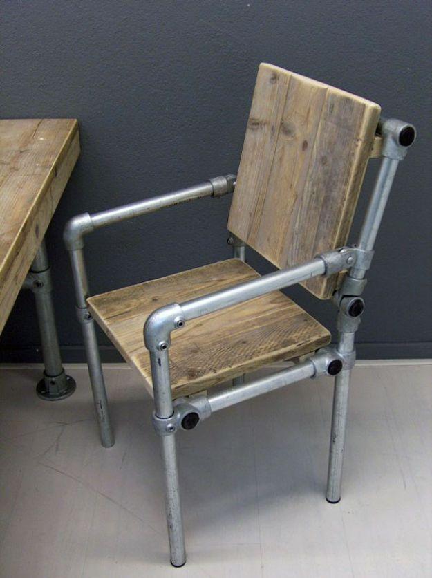 Industrial Pipe Chair, quick enough to finish before nap time and a result that outshines anything mass produced