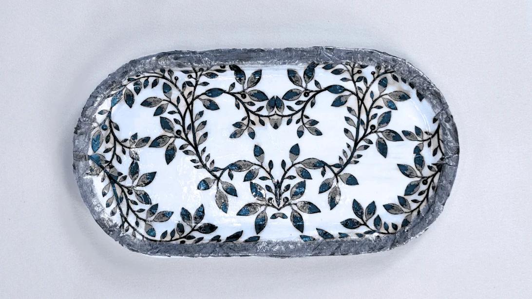 New Years Eve Decor - Air-Dry Clay Trinket Dish - Handmade Party Favor