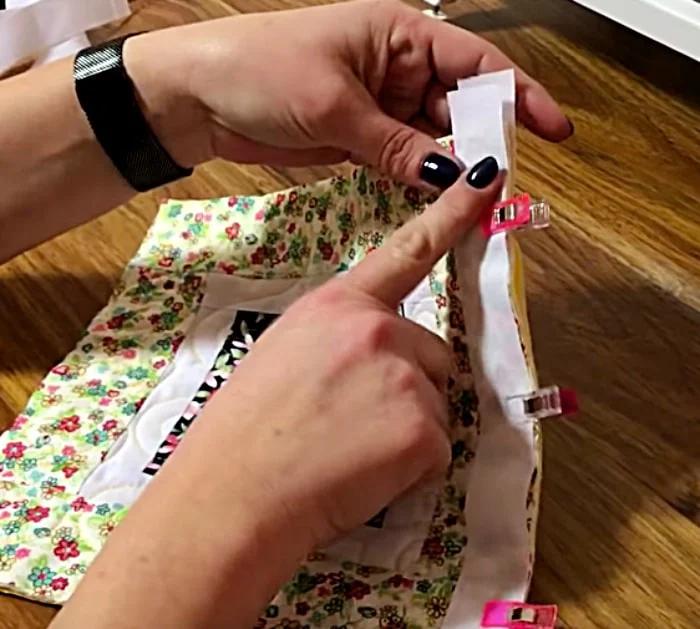 Learn how to join quilt as you so block the quick easy way