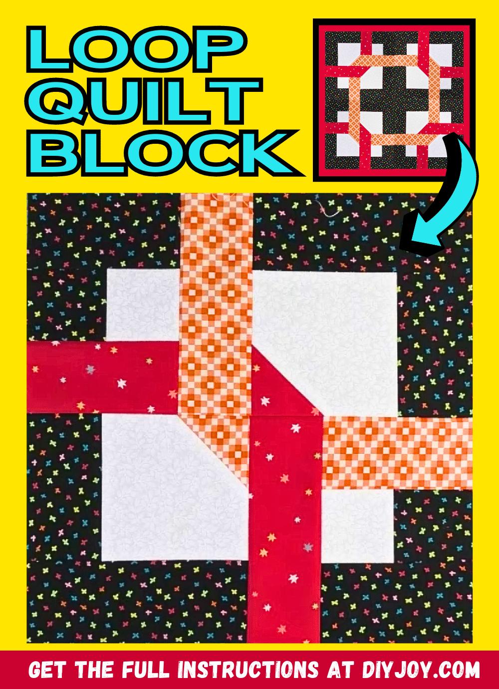 How To Make Loop The Loop Jelly Roll Quilt Block