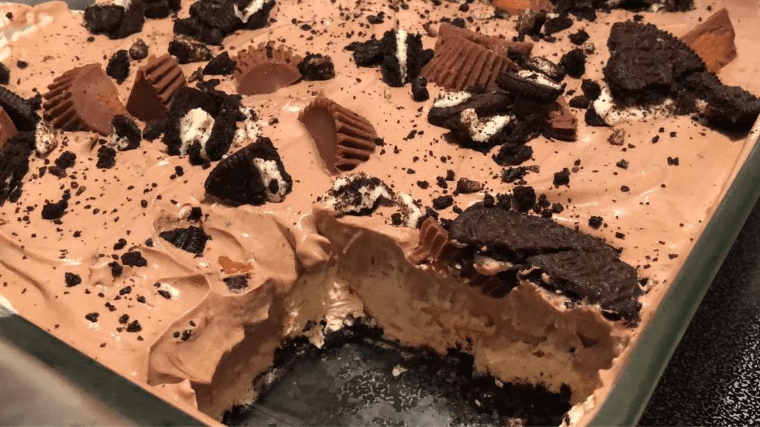 Easy No-Bake Chocolate Peanut Butter Dessert Recipe