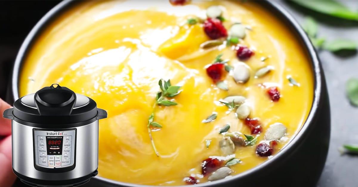 Instant Pot Butternut Squash Soup Recipe