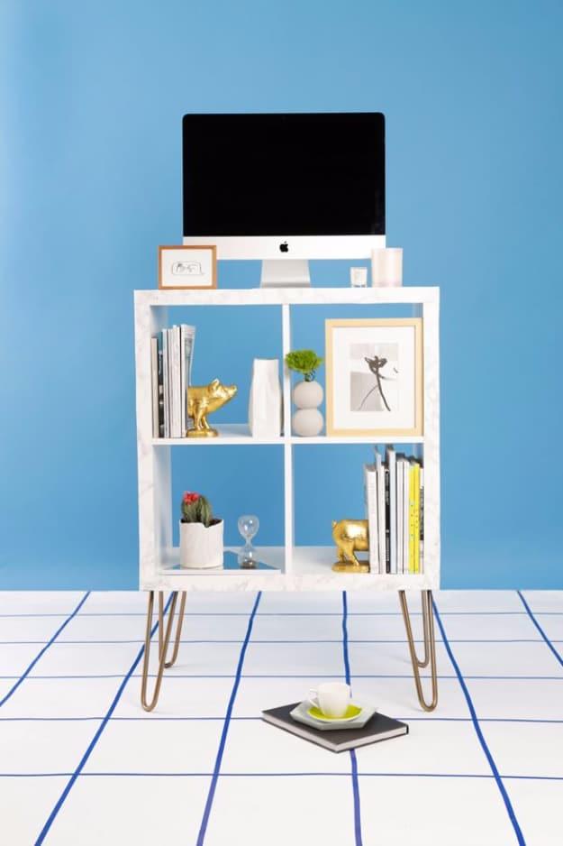 TV Console IKEA Hack, quick enough to finish over a weekend and a clever way to reuse scraps you already have