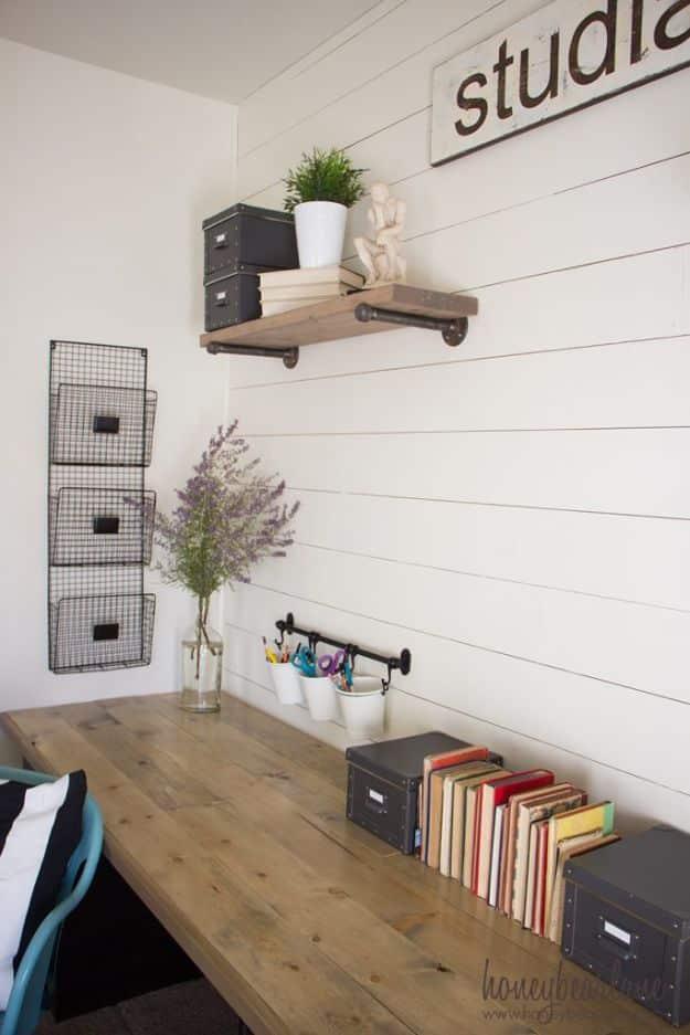 DIY Industrial Farmhouse Desk, a home office idea, easy to scale up for a whole batch and a keepsake worth handing down