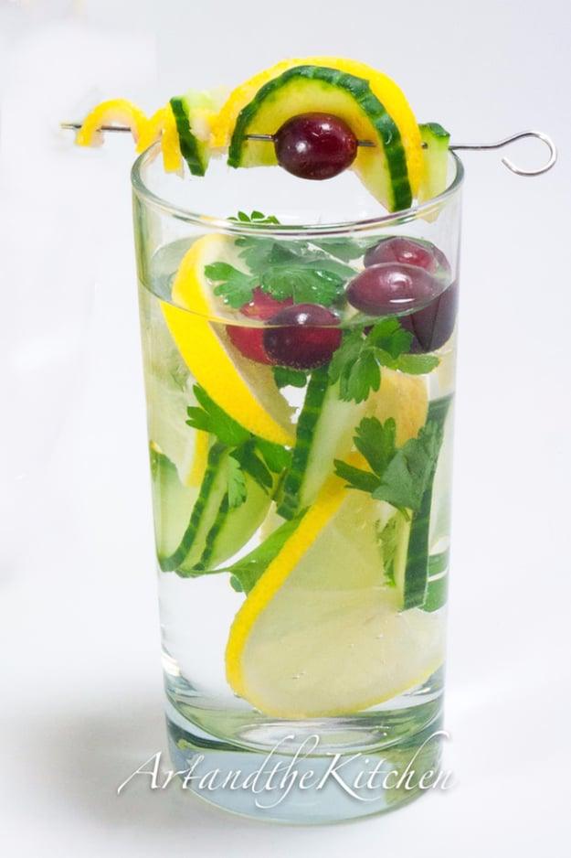 Dieter's Dream Water, a light, flavorful way to drink more water and a budget friendly recipe for a healthier routine