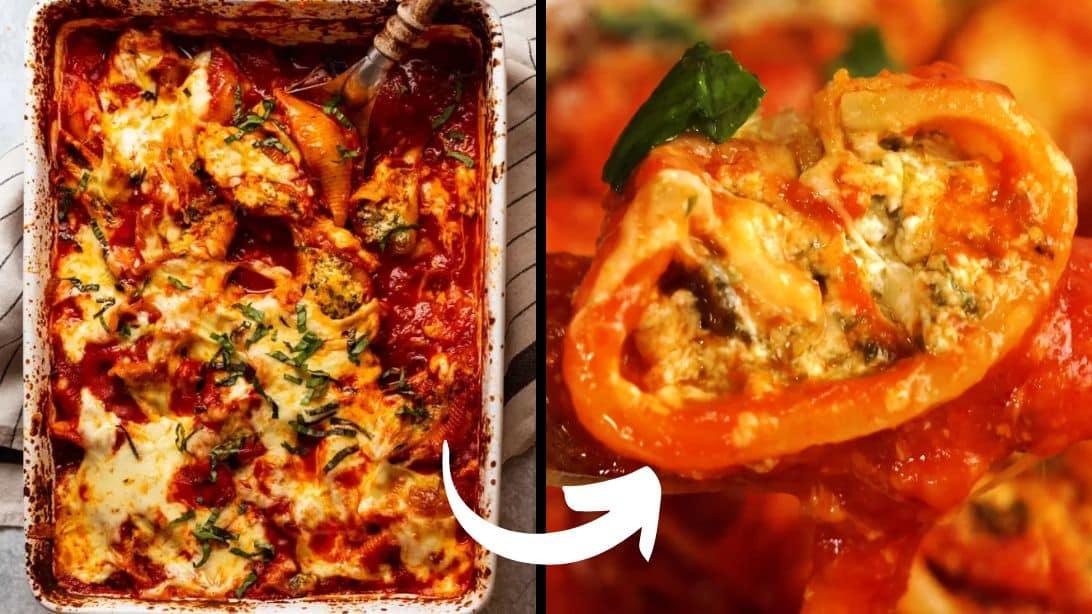 Easy Spinach Ricotta Stuffed Shells Recipe