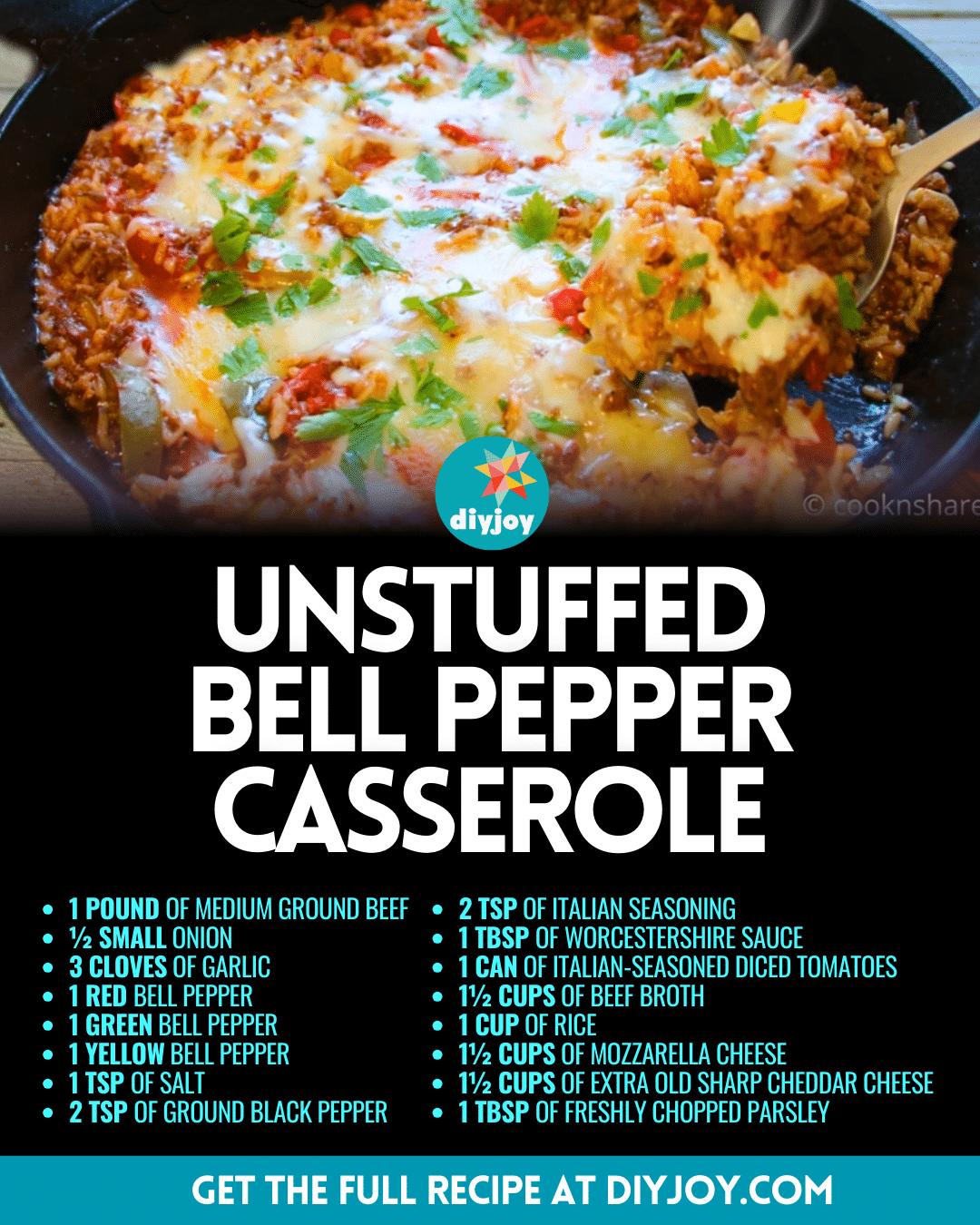 Easy Unstuffed Bell Pepper Casserole Recipe