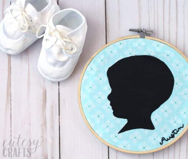 Silhouette DIY Mother's Day Gift, quick enough to finish the same evening and a homemade touch that beats another gift card