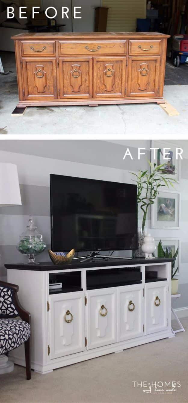 Transform Dresser To Media Stand, a furniture hack worth trying at home and a weekend project with a big payoff