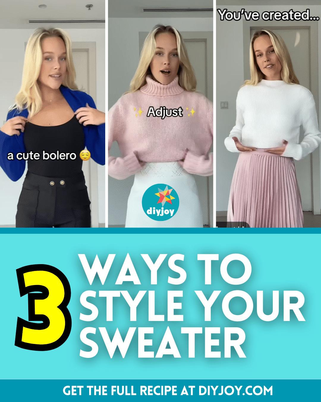 How to Style Your Sweater in 3 Ways