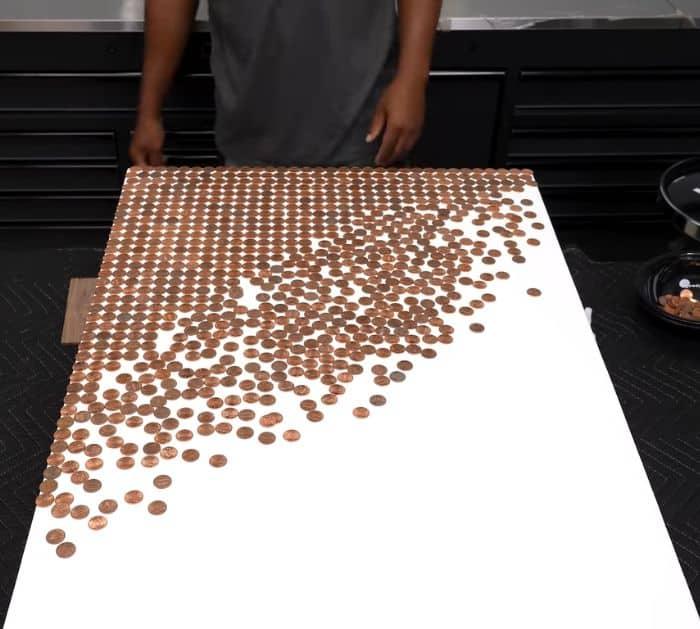 Next Level DIY Penny Table Project