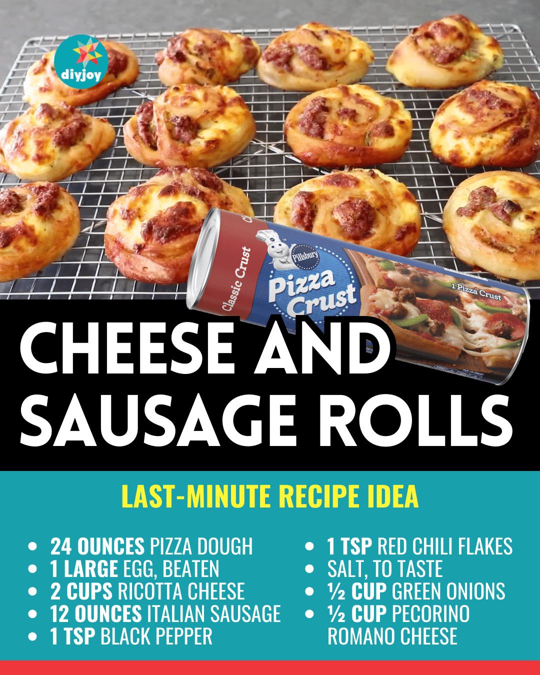 Easy Cheese and Sausage Rolls Recipe