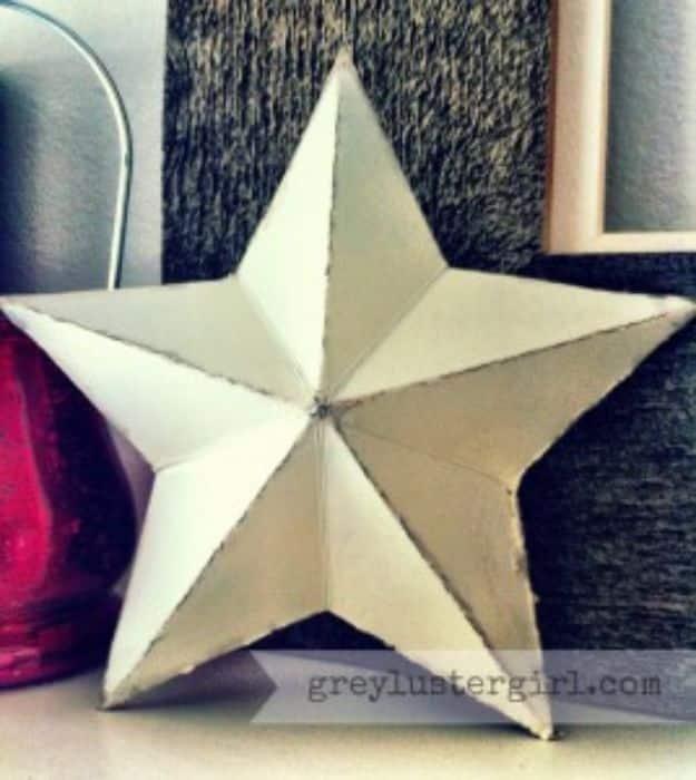3D Cardboard Star, a creative way to reuse what you already have and a simple idea that makes a real difference