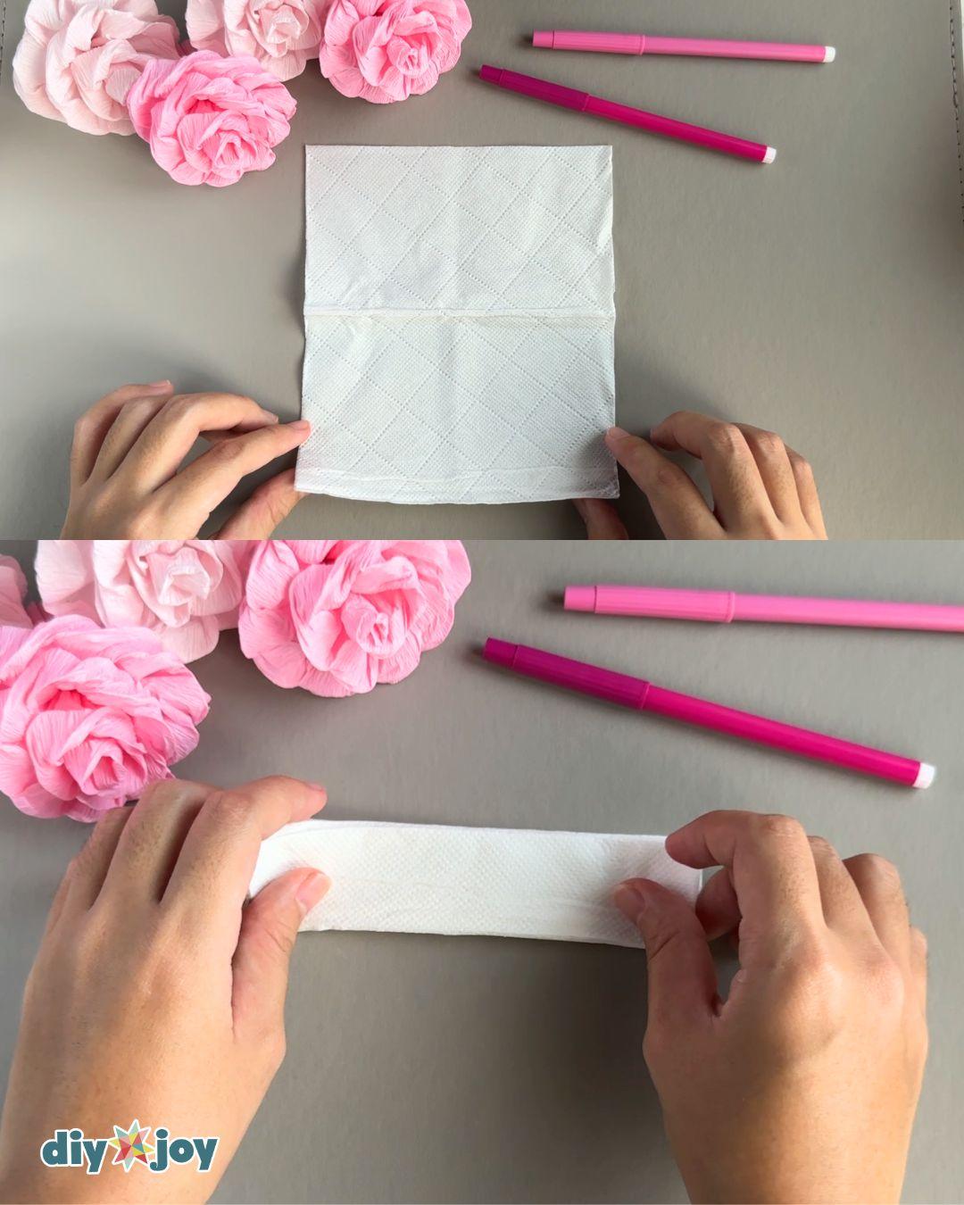 Homemade Toilet Paper Flower Bouquet — 5-minute paper crafts