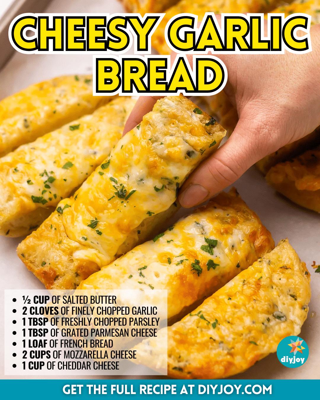 Easy-To-Make Cheesy Garlic Bread