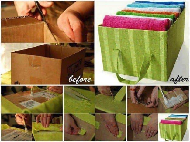 Wonderful DIY Storage Tote from Cardboard, a favorite pick from this roundup and an idea worth saving for later