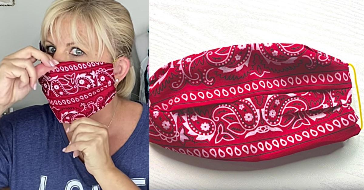 How to Make A Bandana Face Mask, No Sewing Required