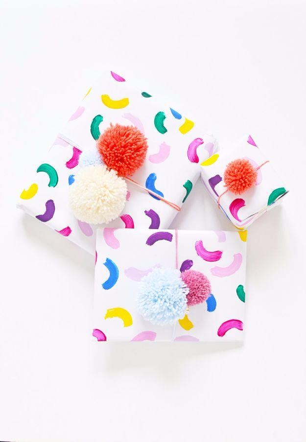 Easy Colorful Gift Wrap, quick enough to finish the same evening and a keepsake the recipient holds onto for years