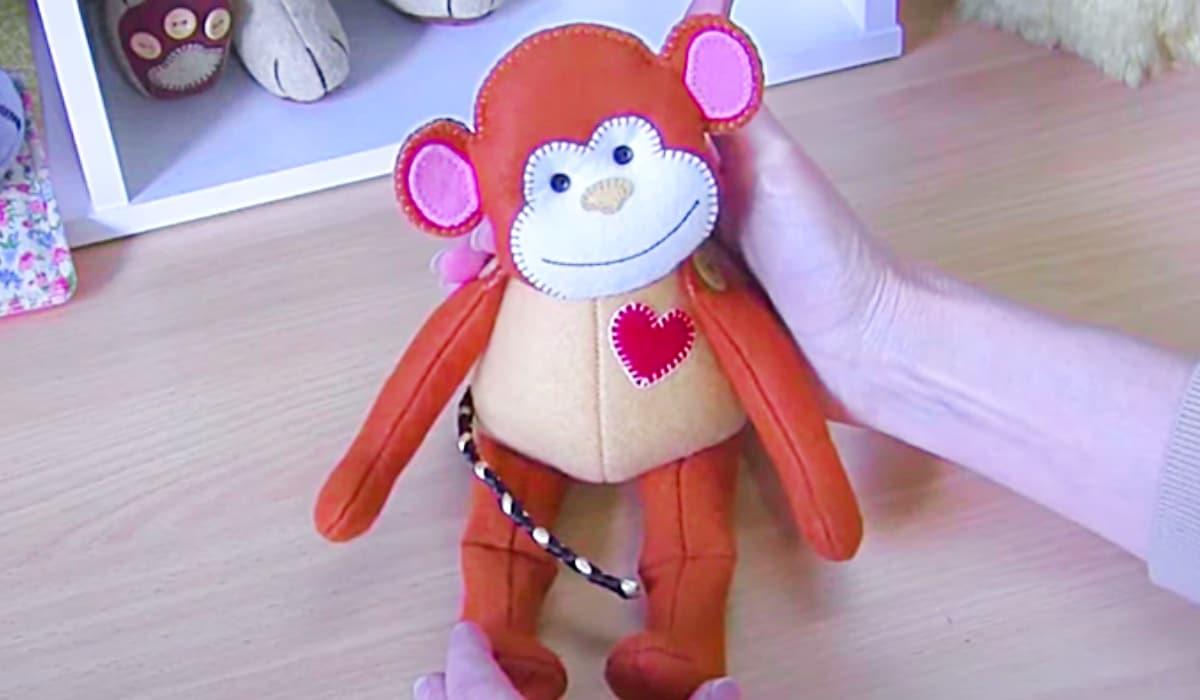 How To Make A Fabric Monkey With Free Pattern