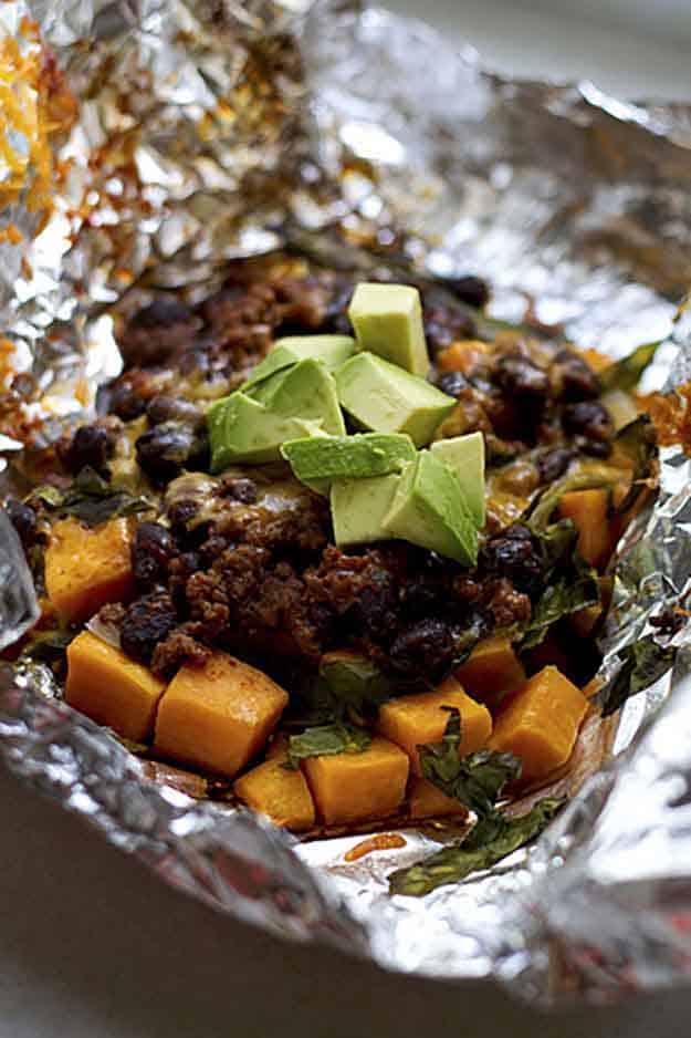 Easy Vegetarian Foil Grilling Recipe | Healthy Vegetable Grilling Idea | Sweet Potato Taco Filling Recipe | DIY Projects & Crafts by Sueeye at