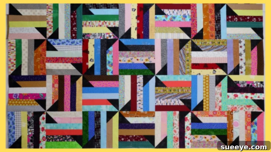 Make a Jelly Roll Sizzle Quilt Free Pattern Tutorial - Sueeye