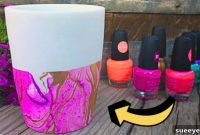 DIY Nail Polish Marbling for Pots and Vases