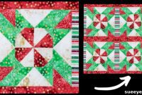 Crafting a Sweet Peppermint Quilt Block