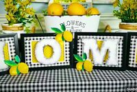 Limon Temalı Kendin Yap Dekoratif Pano Yapımı
