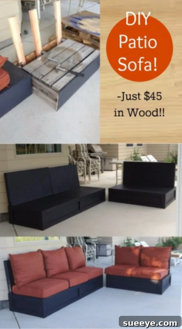 DIY Pallet Patio Sofa and Love Seat: Complete Outdoor Furniture Set DIY patio sofa and love seat set made from pallets for outdoor living