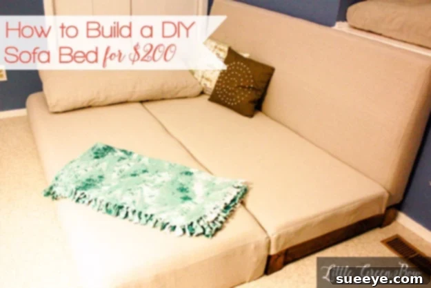 DIY Sofa Bed: Build a Functional and Budget-Friendly Convertible Couch DIY sofa bed for less, offering versatile and affordable sleeping solutions
