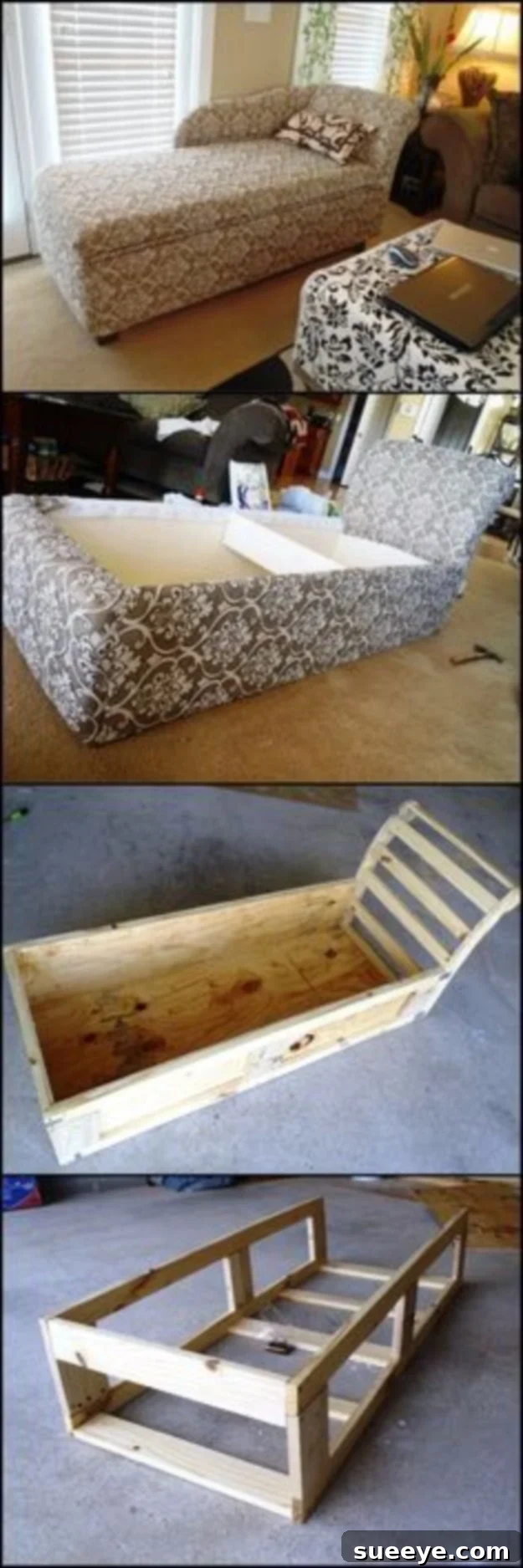 DIY Chaise Lounge with Storage: Elegant Comfort and Practicality DIY chaise lounge with storage for elegant comfort and practical organization