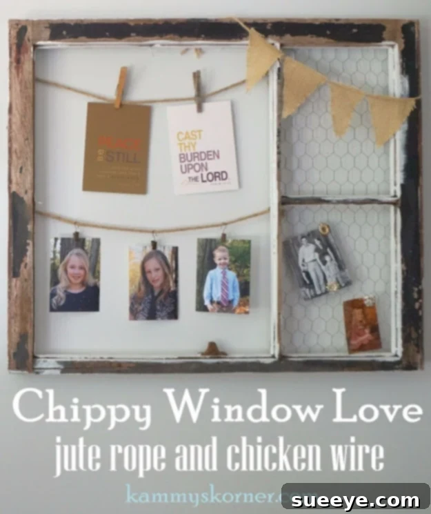 DIY Farmhouse Style Decor Ideas - Chippy Window Love With Chicken Wire And Jute - Creative Rustic Ideas for Cool Furniture, Paint Colors, Farm House Decoration for Living Room, Kitchen and Bedroom #diy #diydecor #farmhouse #countrycrafts DIY Farmhouse Style Decor Ideas - Chippy Window Love With Chicken Wire And Jute - Creative Rustic Ideas for Cool Furniture, Paint Colors, Farm House Decoration for Living Room, Kitchen and Bedroom #diy #diydecor #farmhouse #countrycrafts