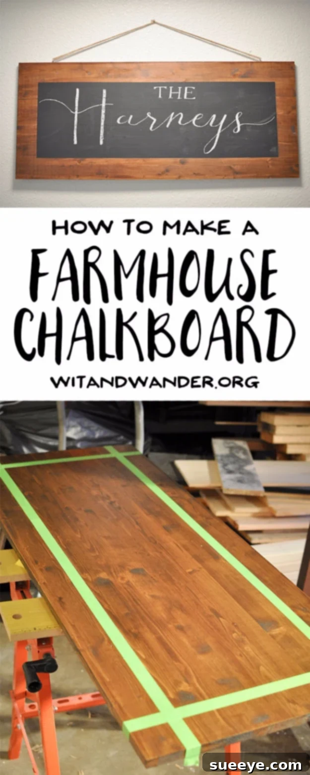 DIY Farmhouse Style Decor Ideas - DIY Rustic Farmhouse Chalkboard - Creative Rustic Ideas for Cool Furniture, Paint Colors, Farm House Decoration for Living Room, Kitchen and Bedroom #diy #diydecor #farmhouse #countrycrafts DIY Farmhouse Style Decor Ideas - DIY Rustic Farmhouse Chalkboard - Creative Rustic Ideas for Cool Furniture, Paint Colors, Farm House Decoration for Living Room, Kitchen and Bedroom #diy #diydecor #farmhouse #countrycrafts