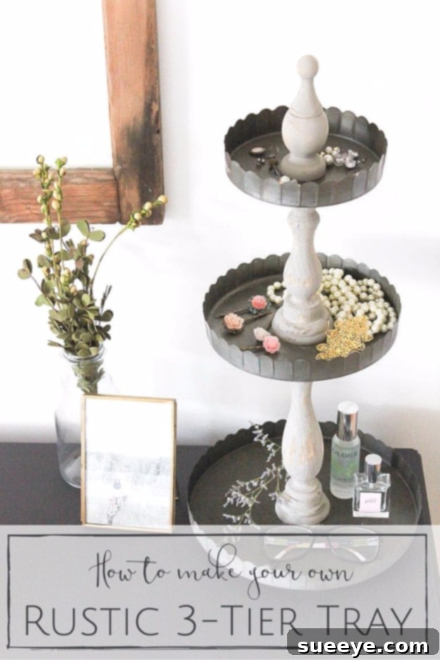 DIY Farmhouse Style Decor Ideas - Rustic DIY 3 Tier Tray - Creative Rustic Ideas for Cool Furniture, Paint Colors, Farm House Decoration for Living Room, Kitchen and Bedroom #diy #diydecor #farmhouse #countrycrafts DIY Farmhouse Style Decor Ideas - Rustic DIY 3 Tier Tray - Creative Rustic Ideas for Cool Furniture, Paint Colors, Farm House Decoration for Living Room, Kitchen and Bedroom #diy #diydecor #farmhouse #countrycrafts