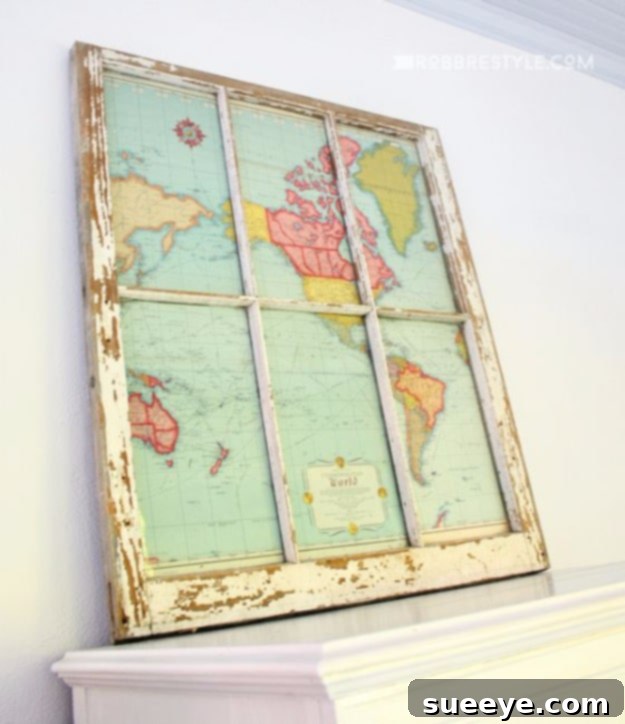 DIY Farmhouse Style Decor Ideas - DIY Window Map - Creative Rustic Ideas for Cool Furniture, Paint Colors, Farm House Decoration for Living Room, Kitchen and Bedroom #diy #diydecor #farmhouse #countrycrafts DIY Farmhouse Style Decor Ideas - DIY Window Map - Creative Rustic Ideas for Cool Furniture, Paint Colors, Farm House Decoration for Living Room, Kitchen and Bedroom #diy #diydecor #farmhouse #countrycrafts
