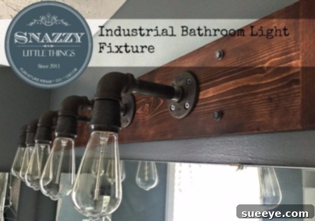 DIY Farmhouse Style Decor Ideas - Industrial Bathroom Light Fixture - Creative Rustic Ideas for Cool Furniture, Paint Colors, Farm House Decoration for Living Room, Kitchen and Bedroom #diy #diydecor #farmhouse #countrycrafts DIY Farmhouse Style Decor Ideas - Industrial Bathroom Light Fixture - Creative Rustic Ideas for Cool Furniture, Paint Colors, Farm House Decoration for Living Room, Kitchen and Bedroom #diy #diydecor #farmhouse #countrycrafts