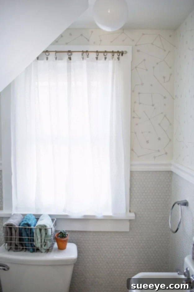 Easy No Sew White Curtains Bright and airy easy no-sew white curtains.