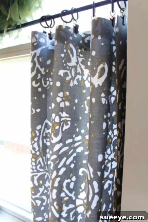 No Sew Cafe Curtains Simple and charming no-sew cafe curtains.