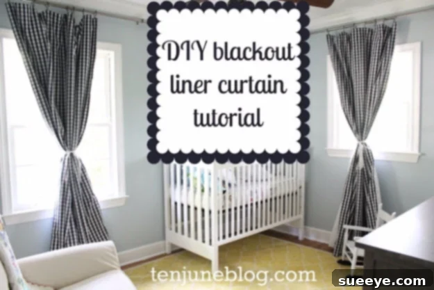DIY Blackout Panel Curtains Effective DIY blackout panel curtains for complete light control.