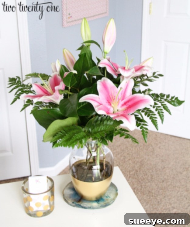 Gold Dipped Vase DIY Gold Dipped Vase for elegant flower display